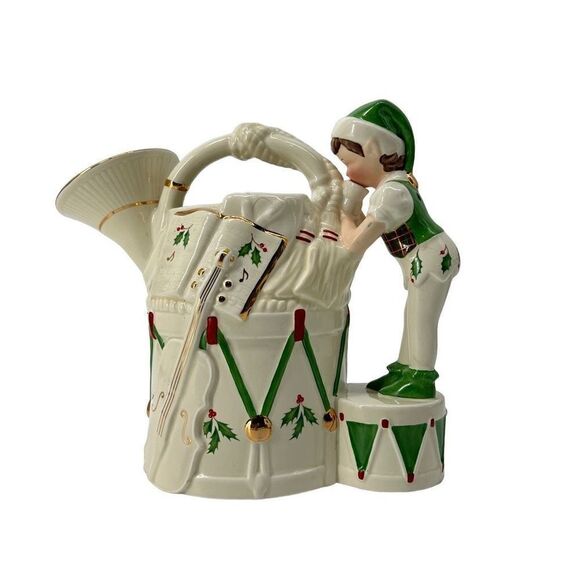 Lenox Holiday ToyShop Elf French Horn Pitcher - Picture 1 of 5